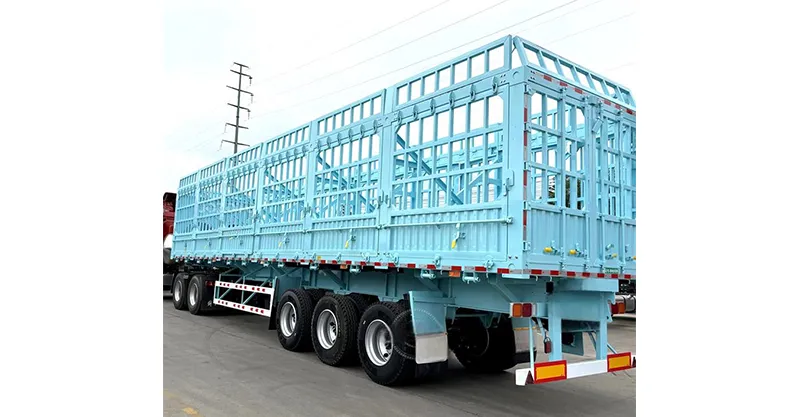 3 Axle Side Dump Tipper Semi Trailer