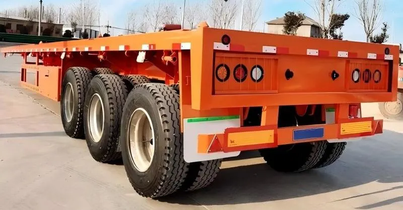 3 Axle Flatbed Tractor Trailer