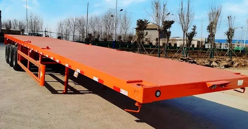 3 Axle Flatbed Tractor Trailer