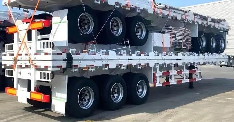 3 Axle Flat Bed Semi Trailer