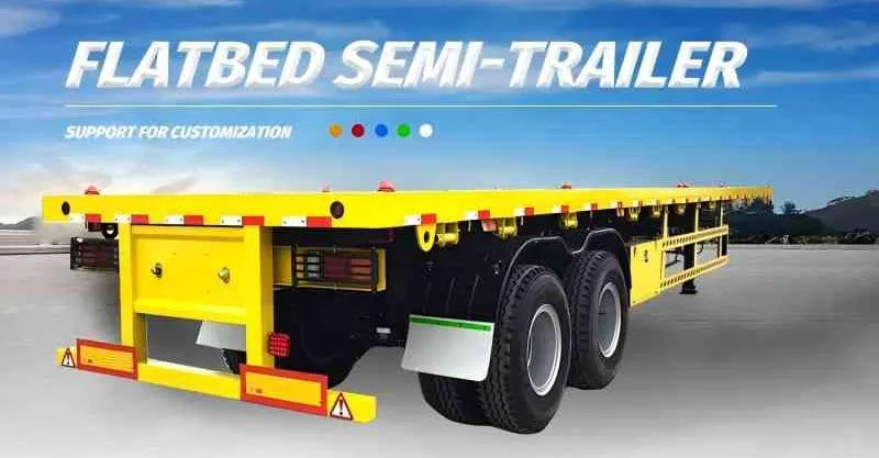 3 Axle Flatbed Semi Trailer