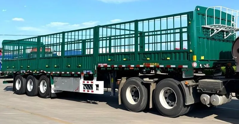 Tri Axle Fence Cargo Semi Trailer