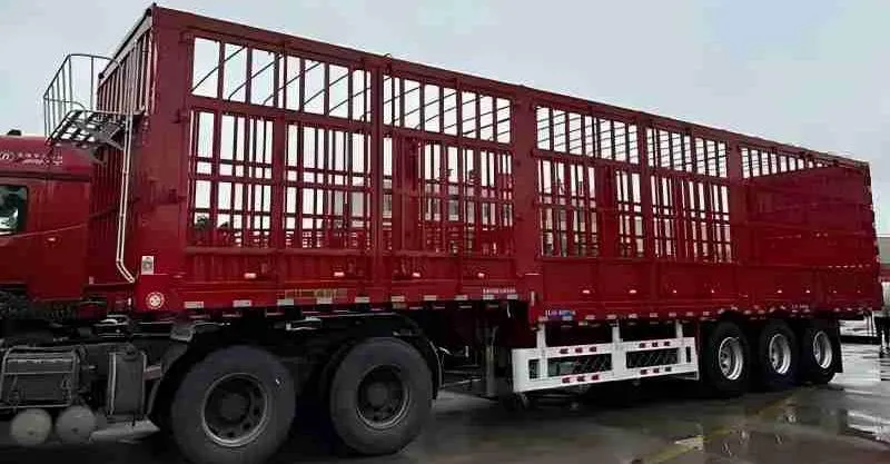 3 Axles Stake Fence Cargo Semi Trailer