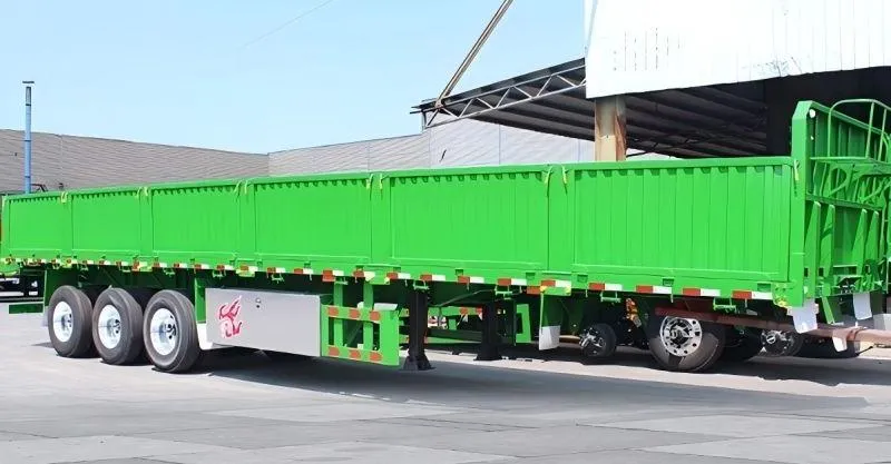 60 Ton 3 Axle Drop Side Semi Trailer